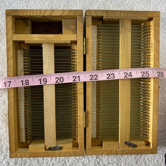 Vintage Blank Glass Microscope Slides In Wooden Box - Picture 6 of 16